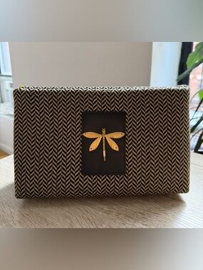 Add Libb Designs Dragon Fly Fabric Clutch